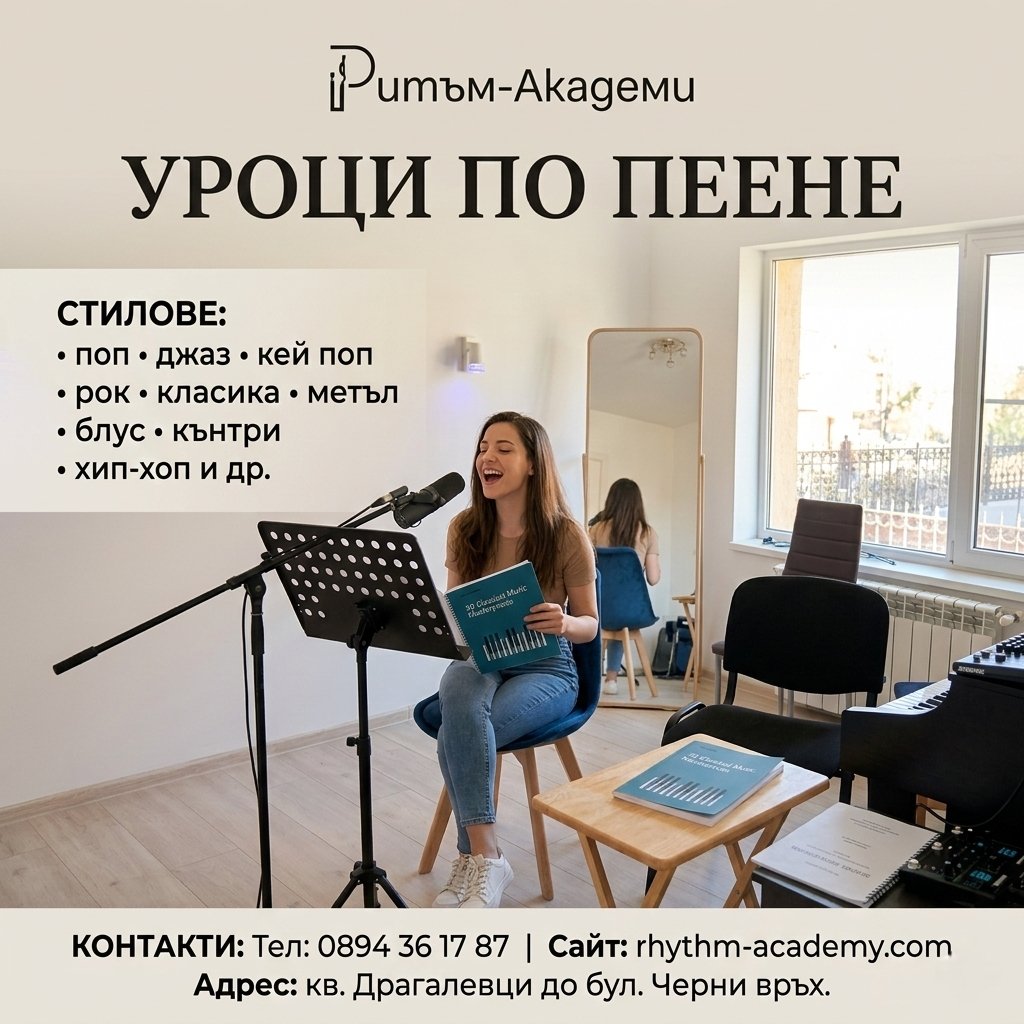 Урок по пеене — момиче с микрофон